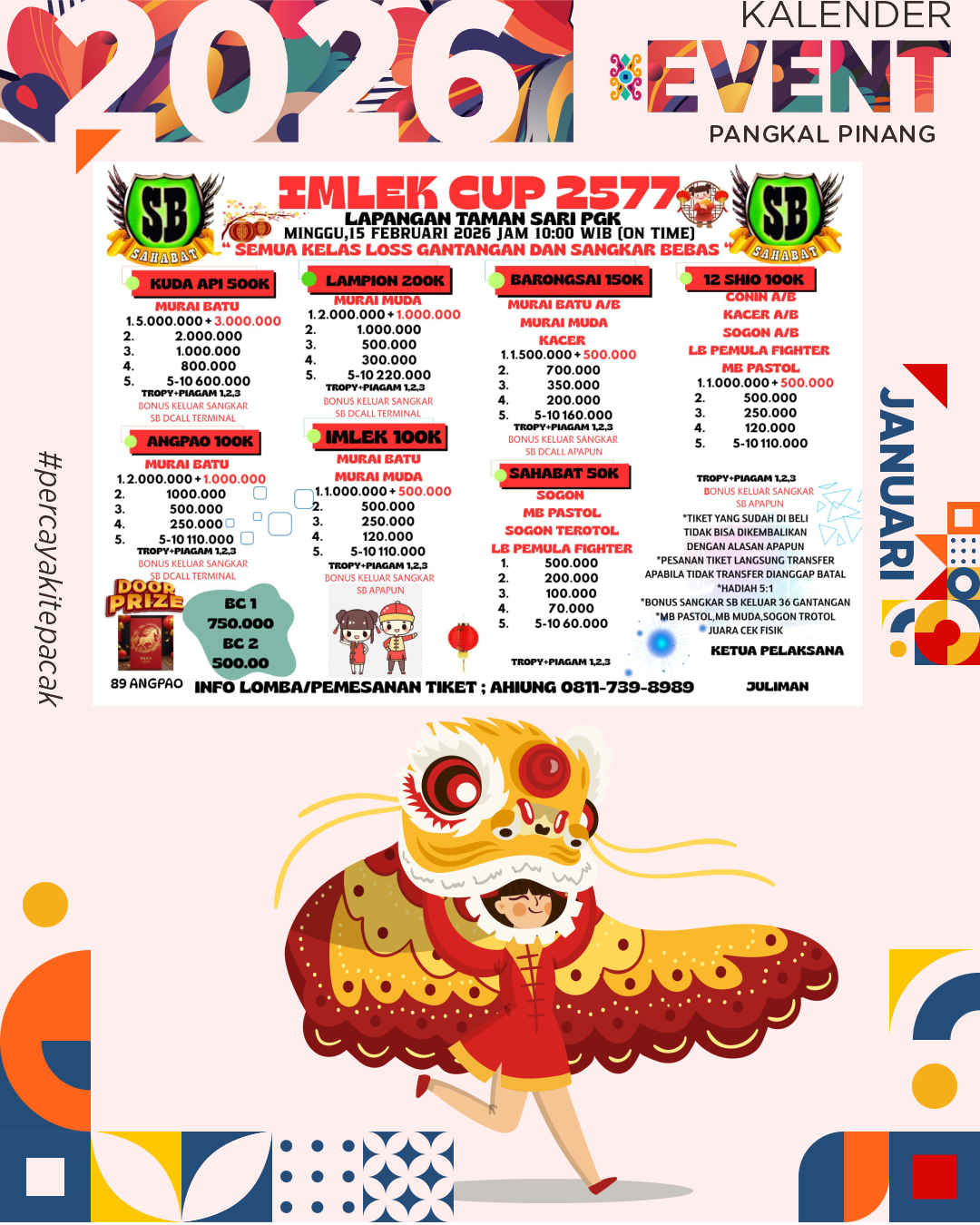Lomba Burung Berkicau Imlek CUP 2026