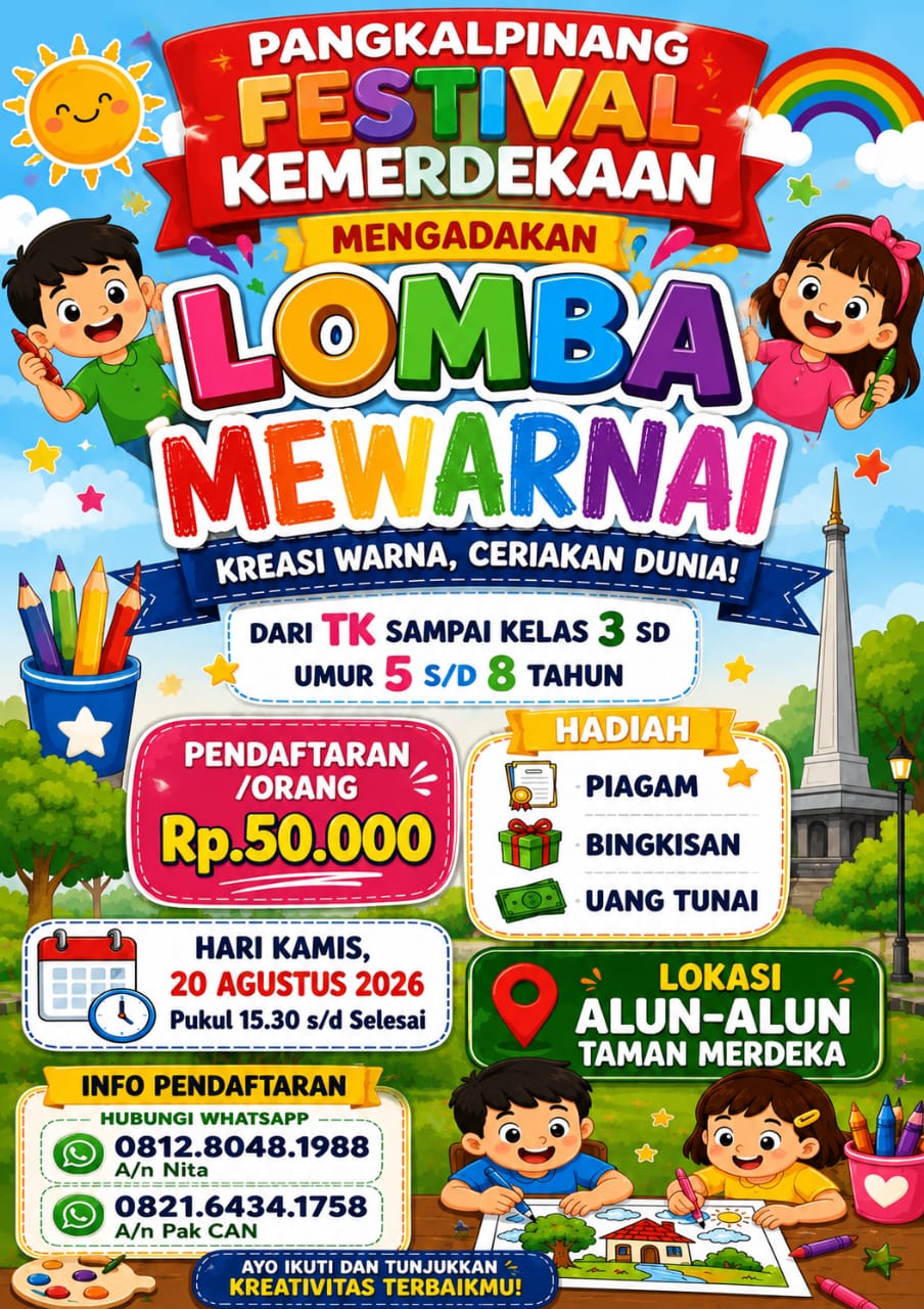 Lomba Mewarnai (Fest. Pangkal Pinang Kemerdekaan)