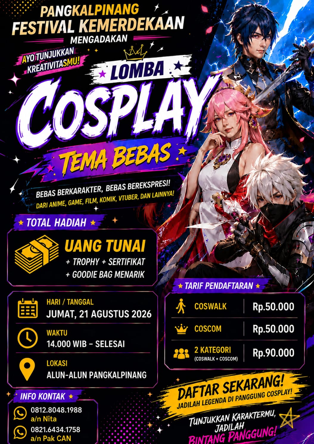 Lomba Cosplay (Fest. Pangkal Pinang Kemerdekaan)